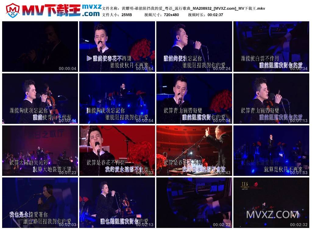 黄耀明-谁能阻挡我的爱_粤语_流行歌曲_MA208932